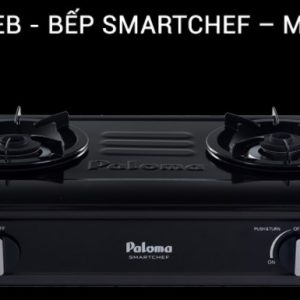 Bếp gas Paloma mặt trước mầu đen PA-V71EB